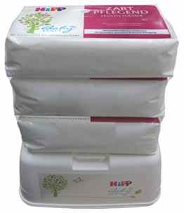 HiPP Babysanft Feucht-Tücher 4er plus Box, 988 g