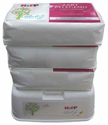 HiPP Babysanft Feucht-Tücher 4er plus Box, 988 g