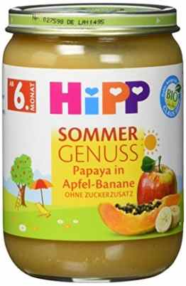 HiPP Früchte Papaya in Apfel-Banane