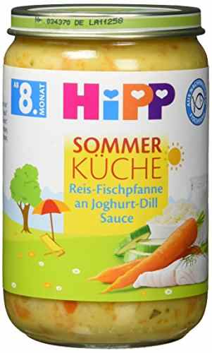 HiPP Menüs ab 8. / 10. Monat Reis-Fischpfanne an Joghurt-Dill Sauce