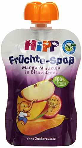 Hipp Früchte-Spaß Mango-Maracuja in Birne-Apfel