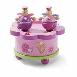 Holz Spieluhr Spieldose – Tanzende Feen – Rosa Spieluhr aus Holz für Kinder – Lucy Locket