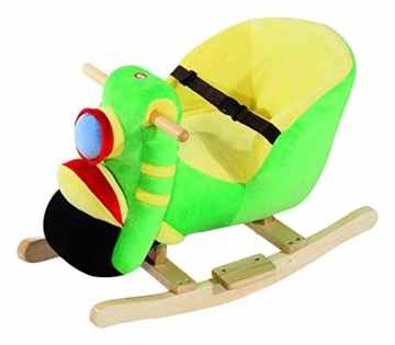 Homcom® Schaukelpferd Kinder Schaukeltier Plüsch Schaukel Pferd Baby Schaukelspielzeug Geschenk für Kinder