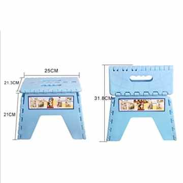 Home Hocker Verdickte Klapphocker Plastik Kinder Erwachsene Portable Hocker Kreative Outdoor Fischen Kleine Bank 2 packs , blue , m