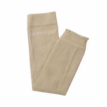 Hoppediz Stu-uni-san Baby-Stulpen aus Bio-Baumwolle, beige