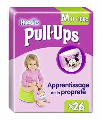 Huggies Klimmzüge 26 Windelhosen Lern Mädchen Größe 5/M – 2 Stück