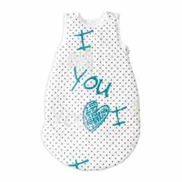 I Love You (Ich Liebe Dich) Pati’Chou baby 100% Baumwolle Sommer Schlafsack ohne füllung 0.5 tog