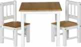 IB-Style – Kindersitzgruppe NOA | 3 Kombinationen | Set: 1x Tisch + 2x Stühle – Stuhl Truhenbank Kindermöbel Tisch Kindertisch Kinderstuhl