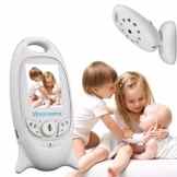 INSMA Babyphone Wireless Camera Digital Infrarot Nachtsicht und Temperaturmessung Funk TFT LCD Drahtlos Baby Monitor Nachtlicht Babyviewer EU Plug