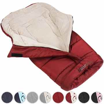 Infantastic Fleece Winterfußsack Universal Baby-Fußsack für Kinderwagen, Buggy, Babyschale & Auto-Kindersitz