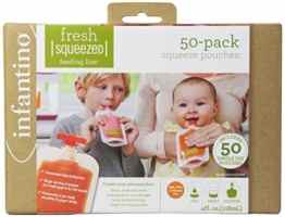 Infantino Fresh Squeezed Squeeze Station 50 Pouch Pack