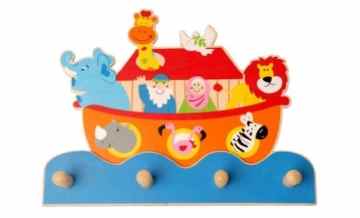 Inware 22409 – Kinder Garderobe Arche Noah, aus Holz