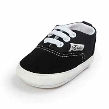 Itaar Babyschuhe Turnschuhe Wanderschuhe Krabbelschuhe aus Segeltuch mit weicher und rutschfester Sohle für Bays und Kinder 0-18 Monate