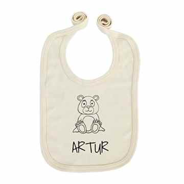 JOllipets Baby Kinder Lätzchen – ARTUR – 100% BIO ORGANISCH – Variante: Tiere Zoo – ONE SIZE