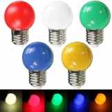 Janecrafts 1 Stück 3 Watt E27 LED Tropfenlampe Glühlampefür Biergartenlichterkette Bunt