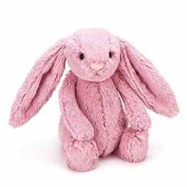 JellyCat – Peluche Lapin rose tulipe Bashful 31 cm