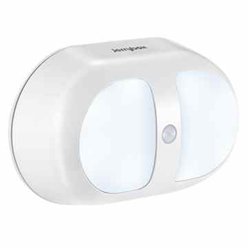 Jerrybox Nachtlicht mit Bewegungsmelder Batteriebetriebene Wandlichter mit 10 LEDs und Zweifachem Sensor, Nachtlampe für Kinderzimmer, Schlafzimmer, Treppe, Bad und Schrank