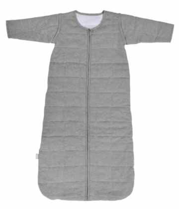 Jollein 016-542-64905 Schlafsack 4-Jahreszeiten, 110 cm, mit abnehmbaren Ärmel, hellgrau melee