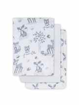Jollein 536-848-65006 Mull Waschlappen Forest friends, 3 pack, weiß