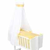 Julius Zöllner Himmel für Wiege / Stubenwagen ca. 125×195 uni gelb