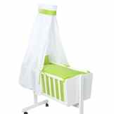 Julius Zöllner Himmel für Wiege / Stubenwagen ca. 125×195 uni green