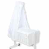 Julius Zöllner Himmel für Wiege / Stubenwagen ca. 125×195 uni weiß