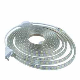 KAIPUZM 5m 5050 SMD Warmweiß LED Streifen Beleuchtung 220V Heim Dekorative Wasserdichter LED Band Leiste mit 300LEDs
