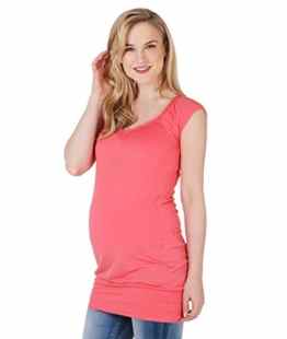 KRISP Umstandsmode Umstandstop Geraffter V-Ausschnitt