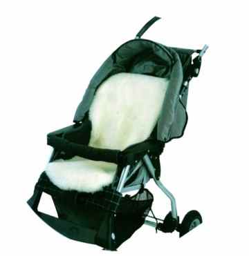 Kaiser Naturfelle 66005 – Lammfellauflage Universal 35 x 80 cm, weiß