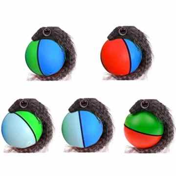 Katzenspielzeug hundespielzeug elektrisch Ball mit Maus Plüschmaus Durchmesser 8 cm NEU