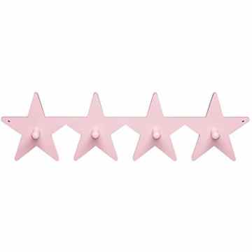 Kids Concept 122486 Kleiderhaken 4-fach Star rosa