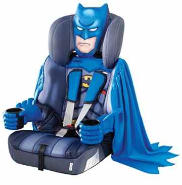 KidsEmbrace Batman Deluxe Auto-Kindersitz Gruppe 1-3 Mit Allen Europäischen Sicherheits-Standards Geeignet Für Kinder Von 9 Monaten Bis Ca 12 Jahren