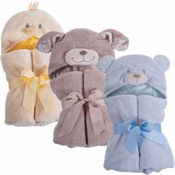 Kinder Badeponcho / Bademantel / Kapuzenhandtuch (Auswählbar in 3 Motiven)