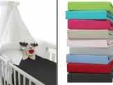 Kinder-Jersey-Spannbetttuch – mit einer Steghöhe von ca. 20 cm passend für Kinder- und Babybettmatratzen – erhältlich in 11 ausgesuchten Farben & 3 verschiedenen Größen, 60 x 120 cm, anthrazit