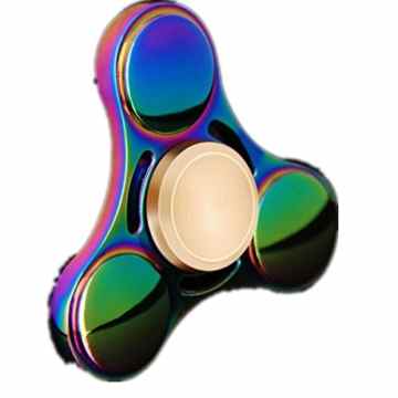 Kinder Spielzeug Huihong Regenbogen Farben Titan Legierung Edc Hand Fidget Spinner High Speed Fokus Puzzle Spielzeug Geschenk