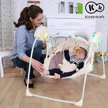 KinderKraft Easy Swing Babyschaukel Babywippe Baby Schaukel mit Spielbogen