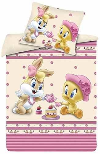 Kinderbettwäsche Disney III 2-teilig 100% Baumwolle 40×60 + 100×135 cm mit Reißverschluss