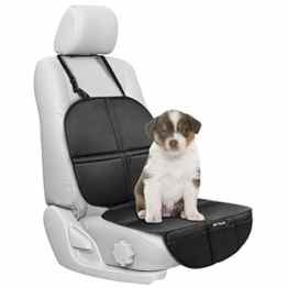 Kindersitzunterlage, OMorc Schutzunterlage für Autositze Fahrzeug Schutz für Kind und Baby Autositz/Autositz Cover schützt fahrzeugpolstern(Schwarz)