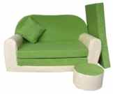 Kindersofa zum Aufklappen + Hocker Pik W282 01