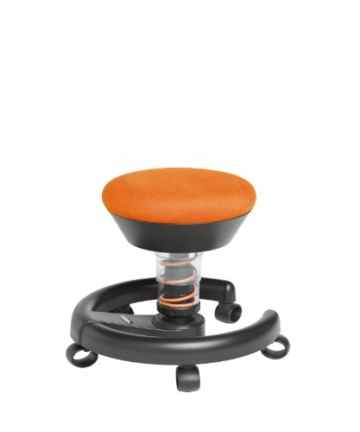 Kinderstuhl / Rollhocker SWOPPSTER Microvelours juicy-orange NEU Aeris Kinder Swopper