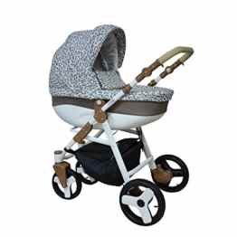 Kinderwagen 3in1 Kombikinderwagen Sportwagen Babyschale Carlo COSMO ALU ZAKARD