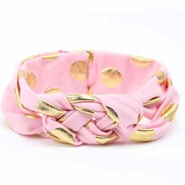 Kolylong Einstellbar Kopfband Haarband Baby Mädchen Kaninchen Bogen Turban Knoten Headband Säuglingsmädchen (0 Monate bis 4 Jahre altes Kind) Pink