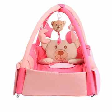 Kuschelbär Erlebnisdecke/ Nestchen mit Spielbogen – 3 in 1 mit und ohne Muisk