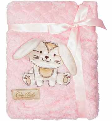 Kuschlige Babydecke mit 3D Applikation 76 x 102 cm KCSN02