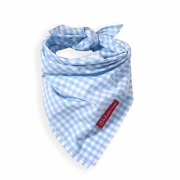 La Fraise Rouge 4251005600825 Halstuch Pascal, Vichy Karo, hellblau weiss