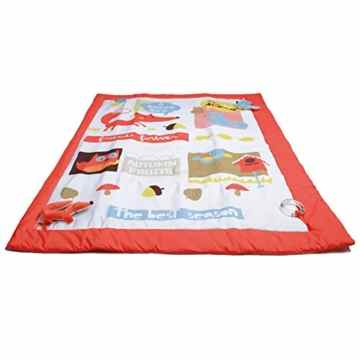 Labebe – Fuchs Spieldecken Krabbeldecken mit Rasseln, Beißring und Plüsch-Fuchs