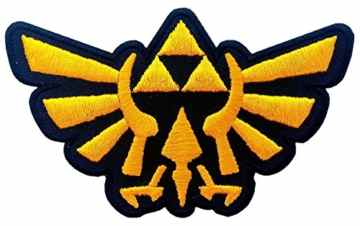 Legend of Zelda Hyrule’s Royal Crest Gold Logo Aufnäher Patch