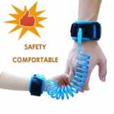 Leine Baby Kindergehen Armgelenk Band Anti-Verloren Kinder Sicherheit Handgelenk Link gurt –2.5 M Blau & 1.5 M Orange