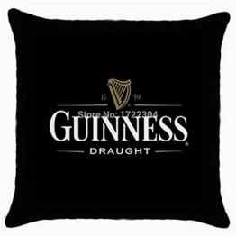 Li Anime Guinness Draught Cotton & Polyester Throw Pillow Cover 18″ x 18″ Good Quality