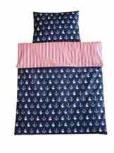 Linden 10650 Bettwäsche Anker, 100 x 135 und 40 x 60 cm